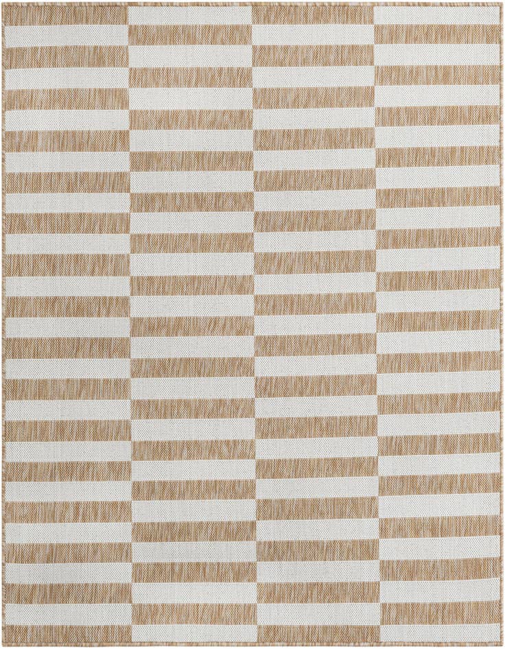 Detail image of 5' 3 x 5' 3 Easy-Clean Ribbon Indoor / Outdoor Square Rug