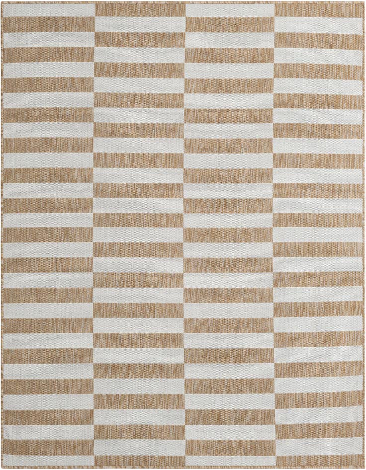 Detail image of 6' x 6' Easy-Clean Ribbon Indoor / Outdoor Square Rug