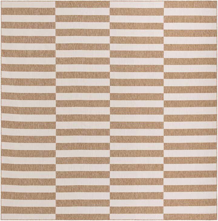 13' x 13' Easy-Clean Ribbon Indoor / Outdoor Square Rug