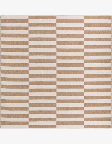 13' x 13' Easy-Clean Ribbon Indoor / Outdoor Square Rug