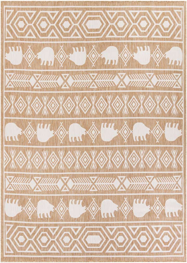 10' x 10' Easy-Clean Southwestern Indoor / Outdoor Square Rug