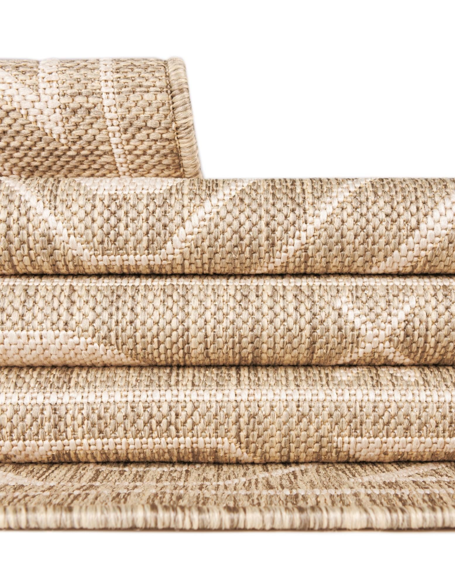 10' x 10' Easy-Clean Southwestern Indoor / Outdoor Square Rug