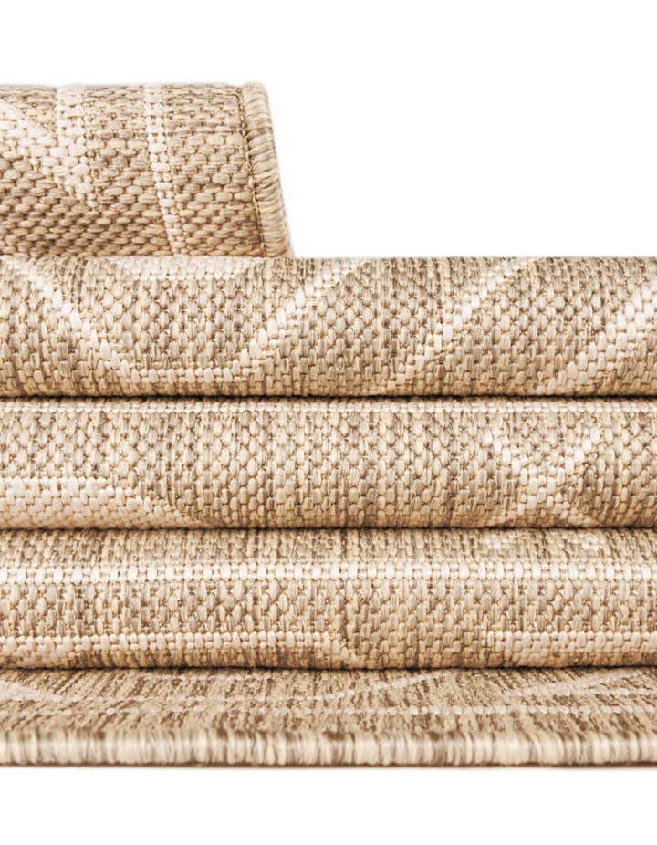 10' x 10' Easy-Clean Southwestern Indoor / Outdoor Square Rug
