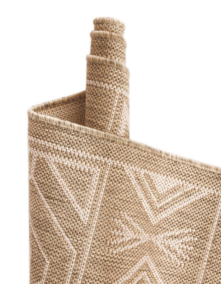 Detail image of 10' x 10' Easy-Clean Southwestern Indoor / Outdoor Square Rug