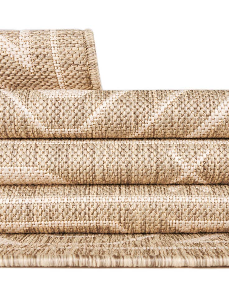 Detail image of 10' x 10' Easy-Clean Southwestern Indoor / Outdoor Square Rug