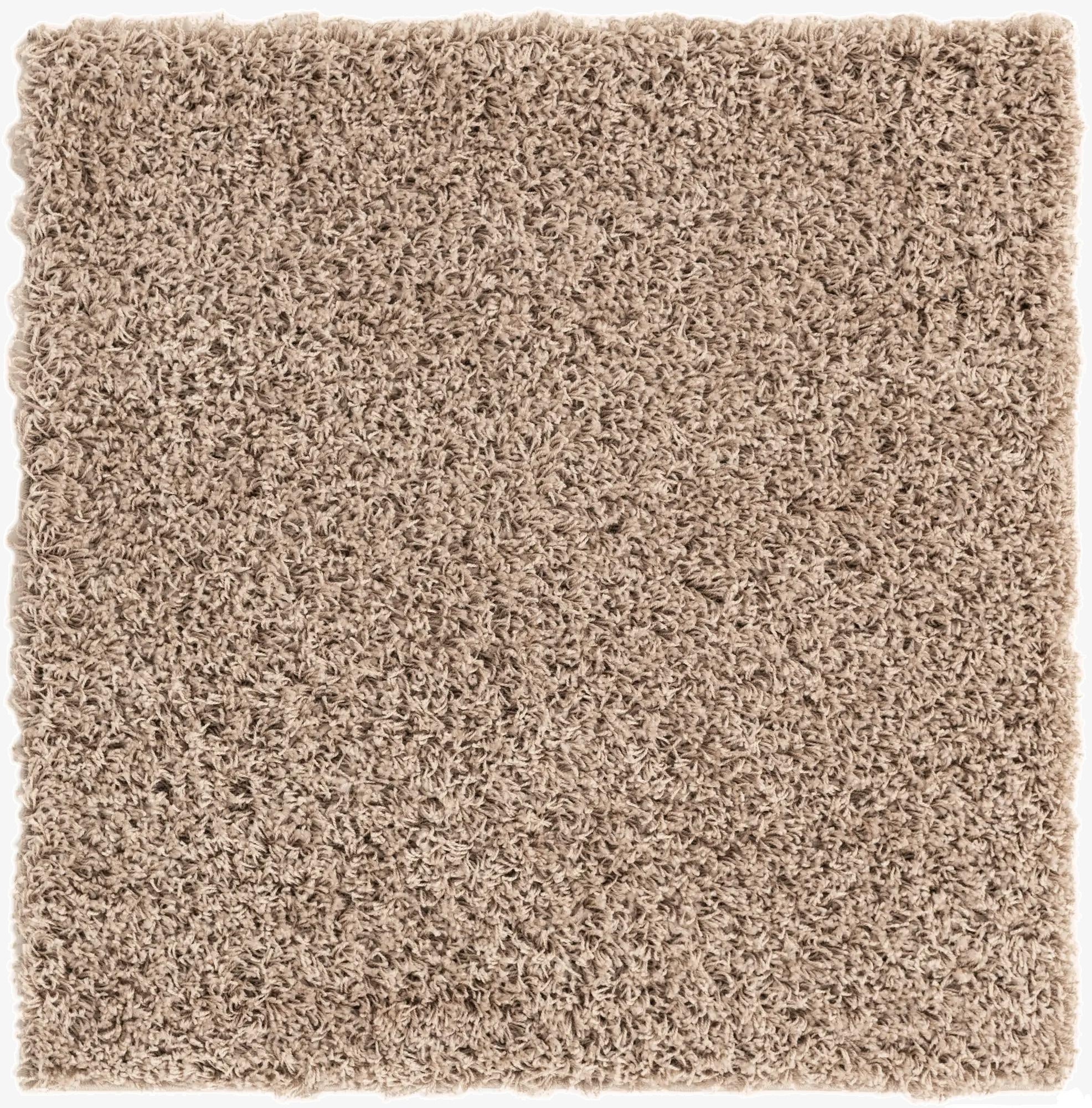 Primary image 3' x 3' Solid Shag Square Rug