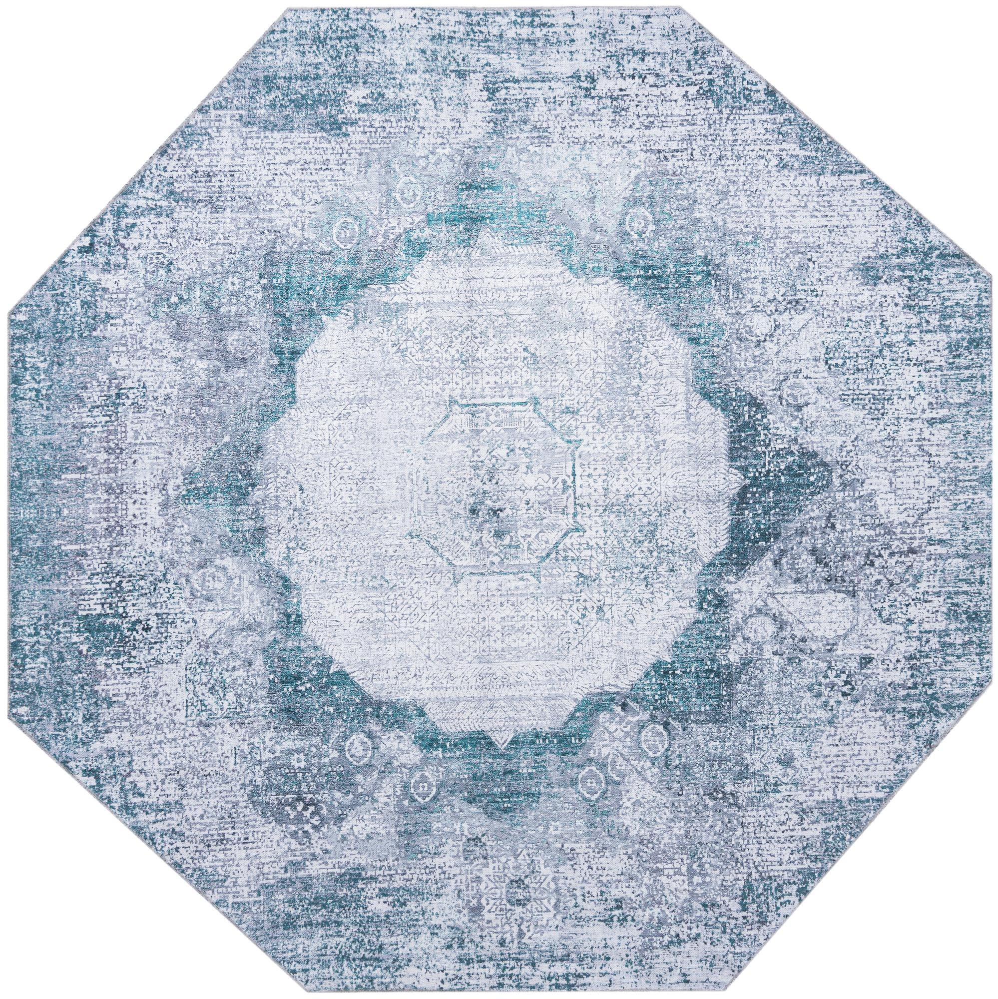 Rug Teal and Ivory Swatch link
