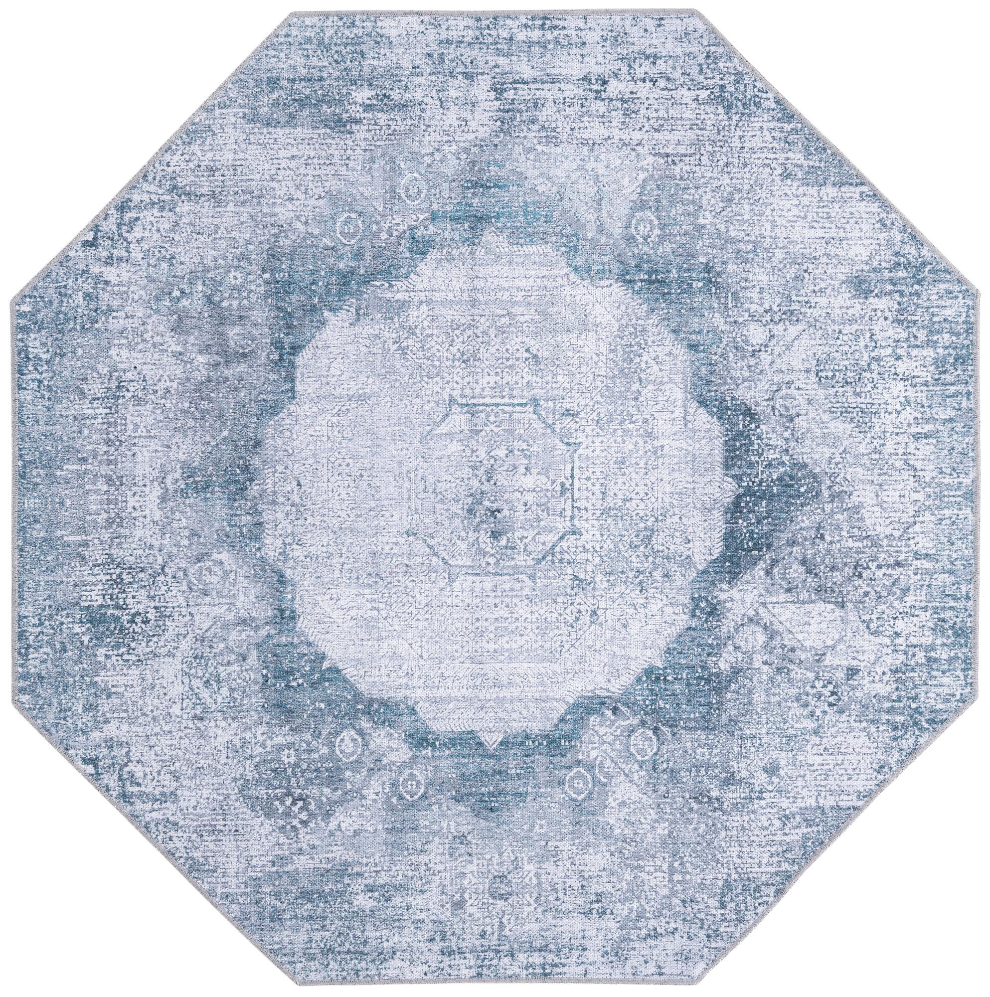 Rug Teal and Ivory Swatch link