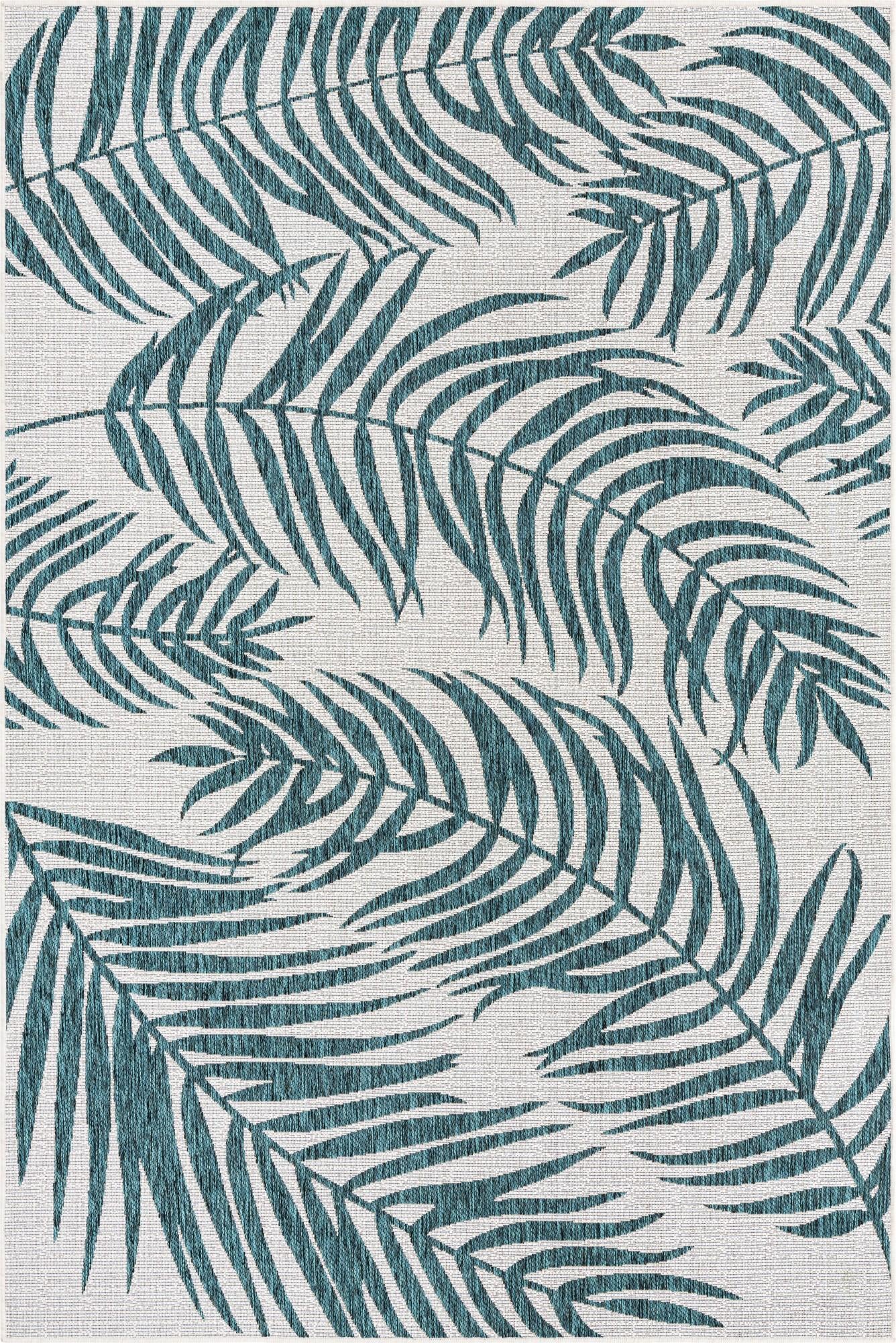 6' x 9' Easy-Clean Botanical Indoor / Outdoor Rug