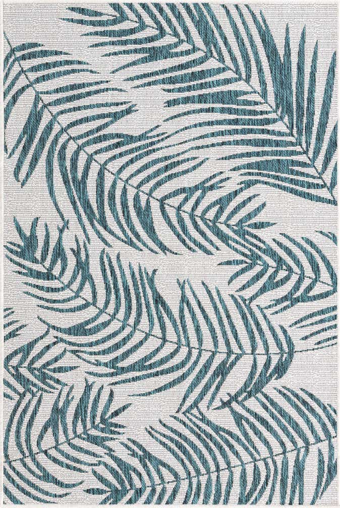 4' x 6' Easy-Clean Botanical Indoor / Outdoor Rug