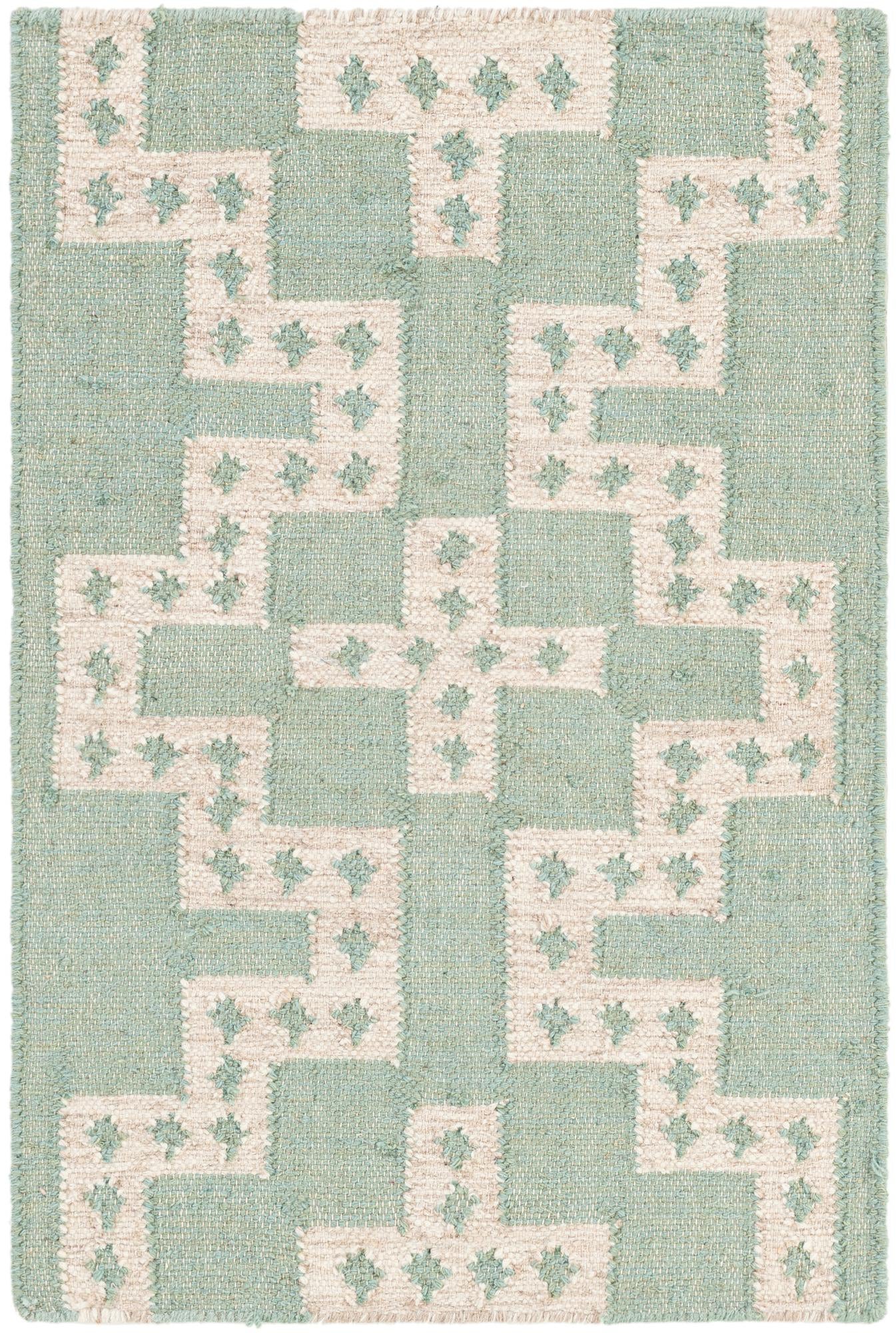 Rug Teal and White Swatch link