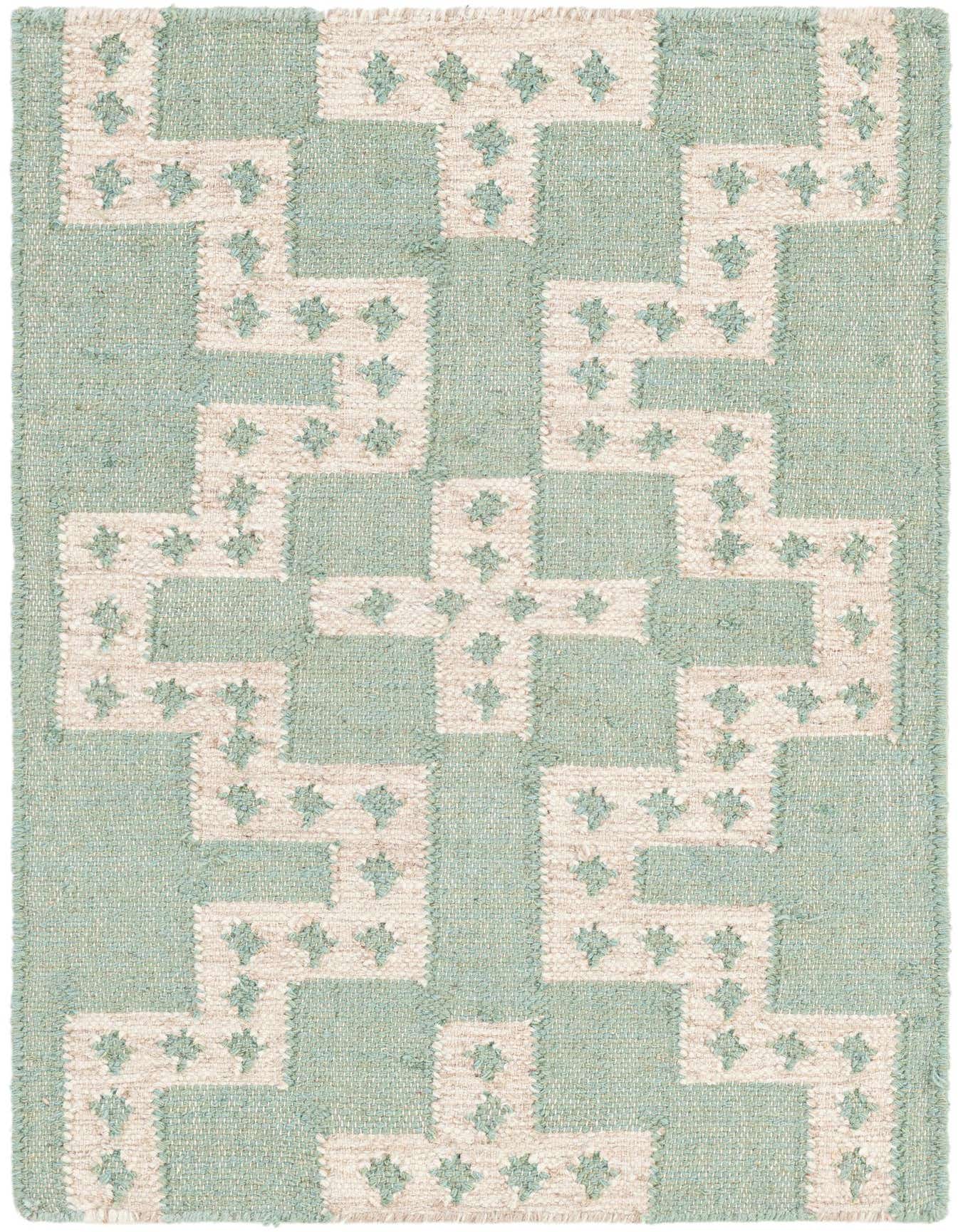 2' x 3' 1 Hand Woven Kilim Wool Rug