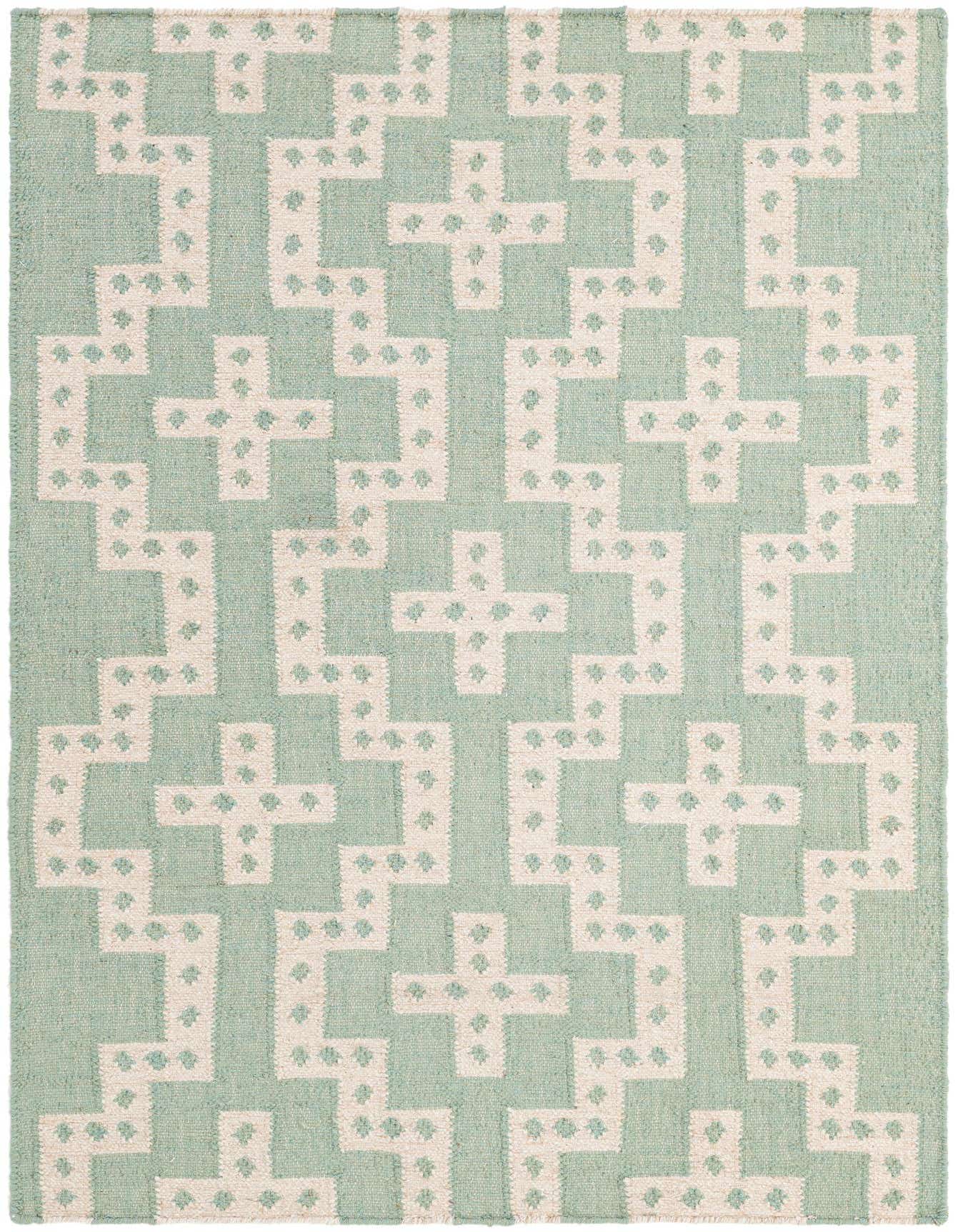 4' 1 x 6' 1 Hand Woven Kilim Wool Rug