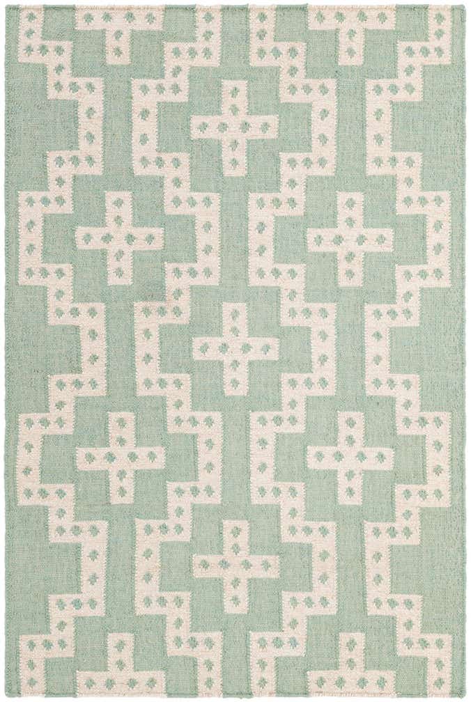 4' 1 x 6' 1 Hand Woven Kilim Wool Rug