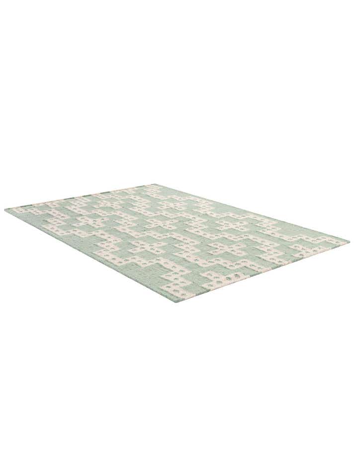 4' 1 x 6' 1 Hand Woven Kilim Wool Rug