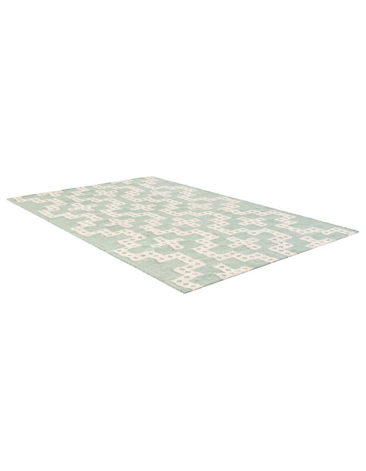 Detail image of 5' 1 x 8'  Hand Woven Kilim Wool Rug