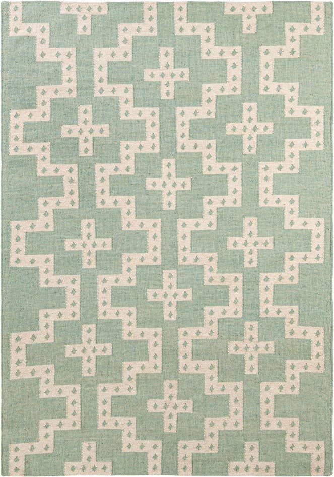 Detail image of 6' 1 x 9' Hand Woven Kilim Wool Rug