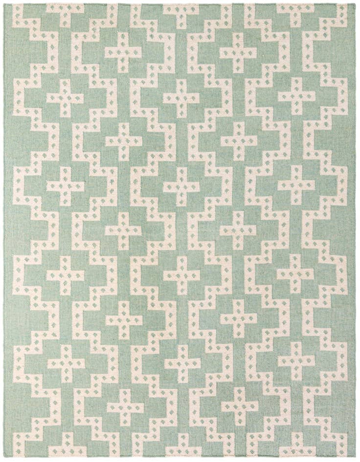 Detail image of 7' 10 x 10' Hand Woven Kilim Wool Rug