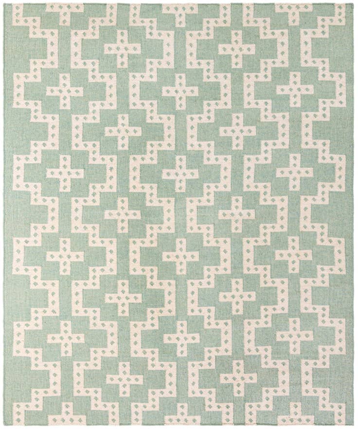 Detail image of 7' 10 x 10' Hand Woven Kilim Wool Rug