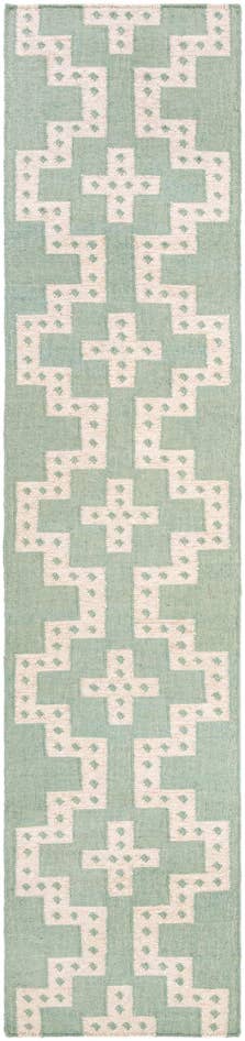 Detail image of 2' 7 x 12' Hand Woven Kilim Wool Runner Rug