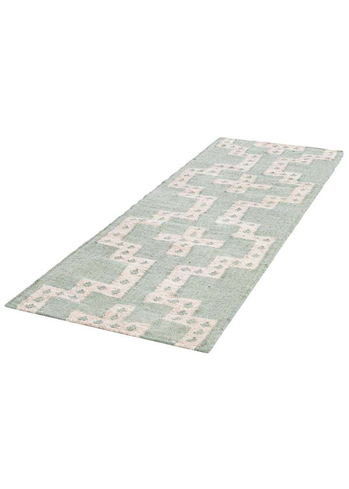 2' x 6' 1 Hand Woven Kilim Wool Runner Rug