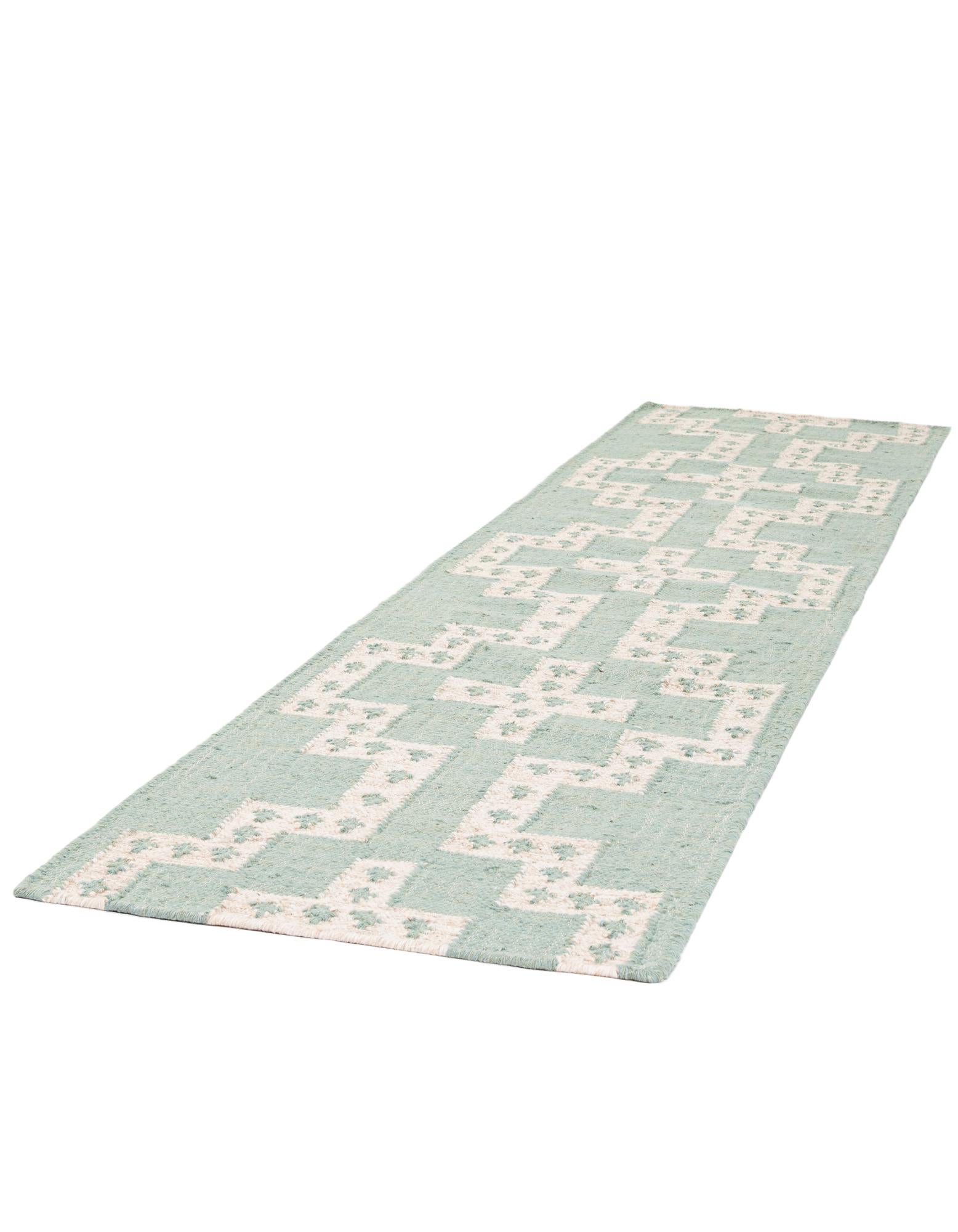 2' x 8' Hand Woven Kilim Wool Runner Rug