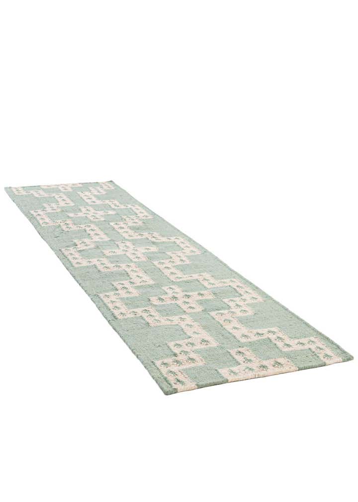 2' x 8' Hand Woven Kilim Wool Runner Rug
