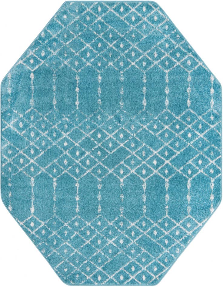 Detail image of 5' 3 x 5' 3 Paxon Trellis Octagon Rug