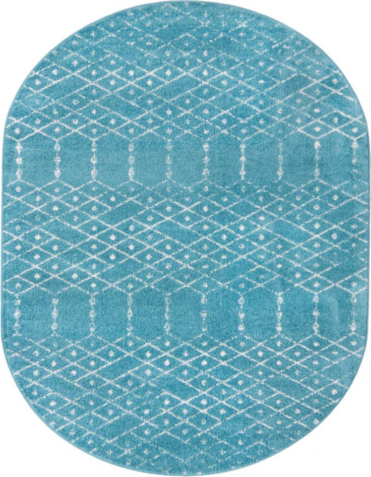 Detail image of 7' 10 x 10' Paxon Trellis Oval Rug