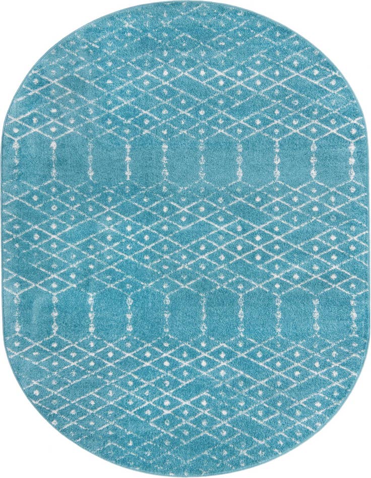 Detail image of 5' 3 x 8' Paxon Trellis Oval Rug