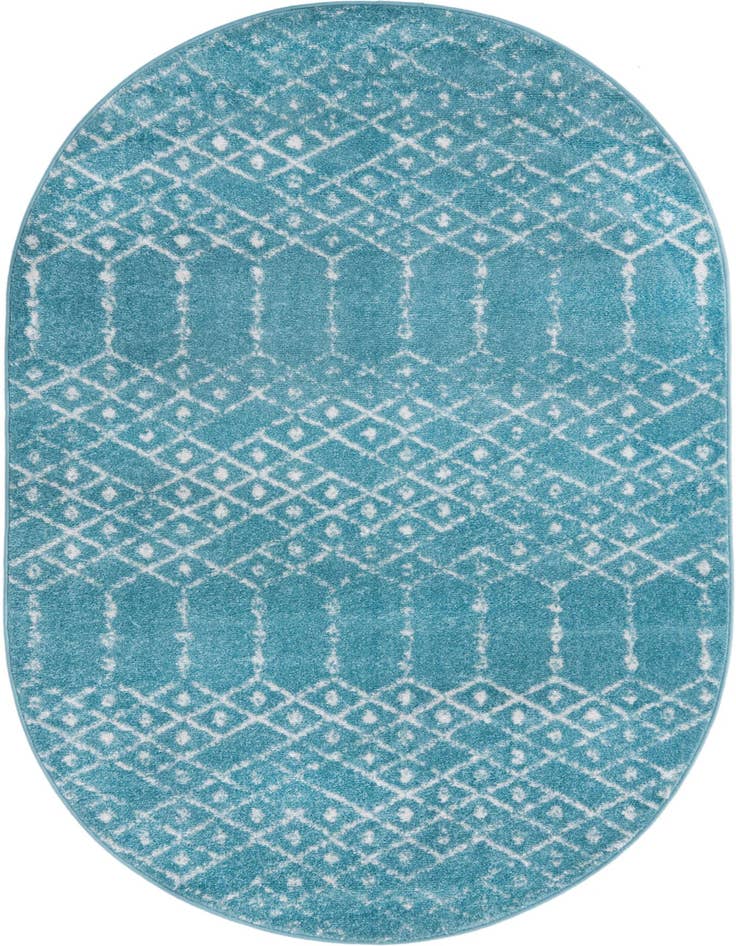 Detail image of 4' x 6' Paxon Trellis Oval Rug