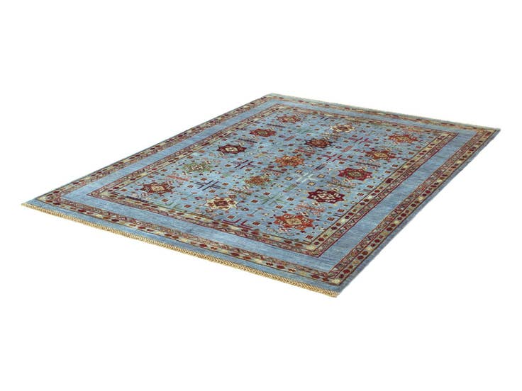 Detail image of 5' 1 x 6' 11 Hand Knotted Ariana Ziegler Rug