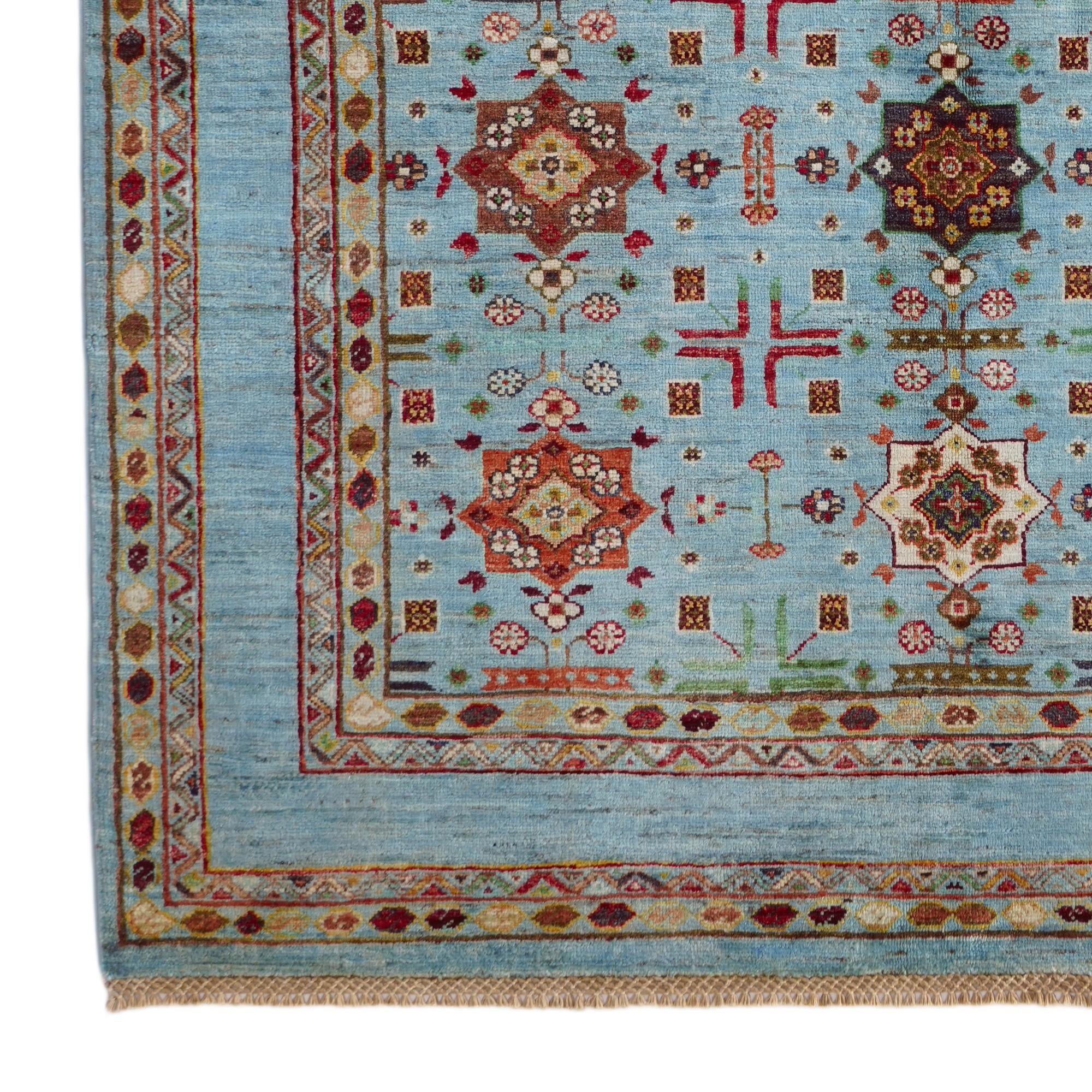 5' 1 x 6' 11 Hand Knotted Ariana Ziegler Rug