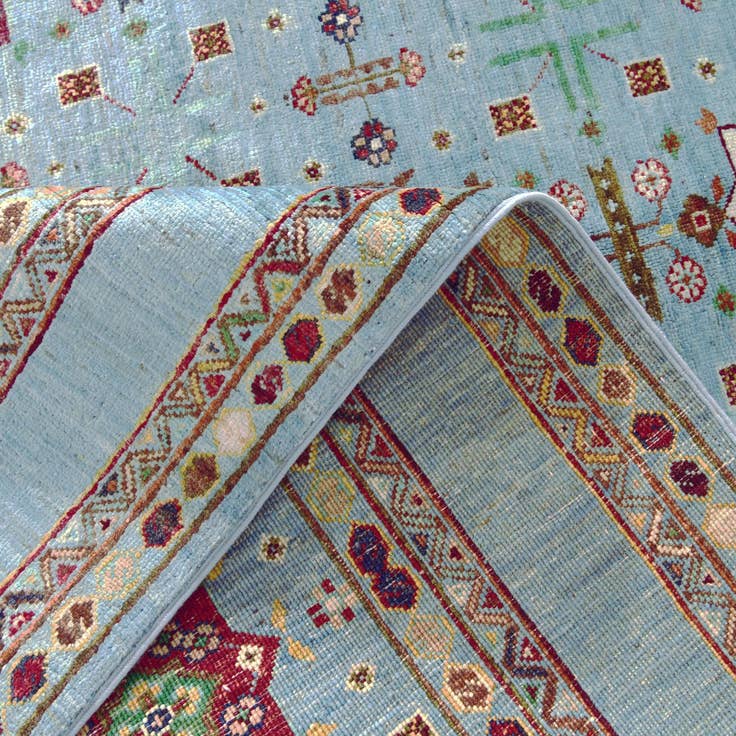 Detail image of 5' 1 x 6' 11 Hand Knotted Ariana Ziegler Rug