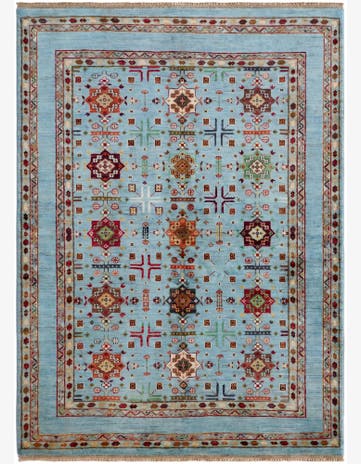 5' 1 x 6' 11 Hand Knotted Ariana Ziegler Rug