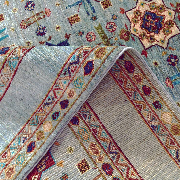 Detail image of 5' x 6' 9 Hand Knotted Ariana Ziegler Rug