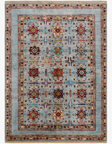5' x 6' 9 Hand Knotted Ariana Ziegler Rug