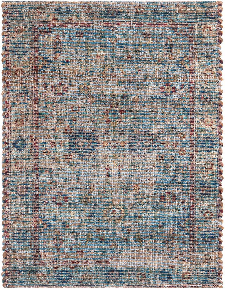 Detail image of 2' x 3' 1 Hand Woven Chenille Jute Rug