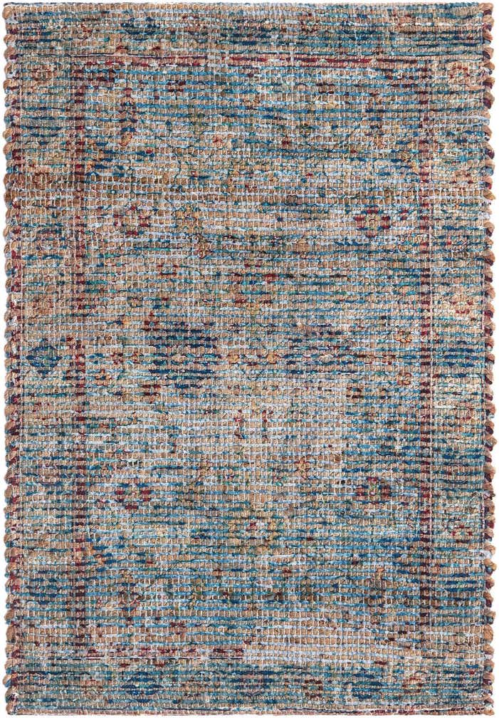 60cm x 95cm Handgewebt Chenille Jute Teppich