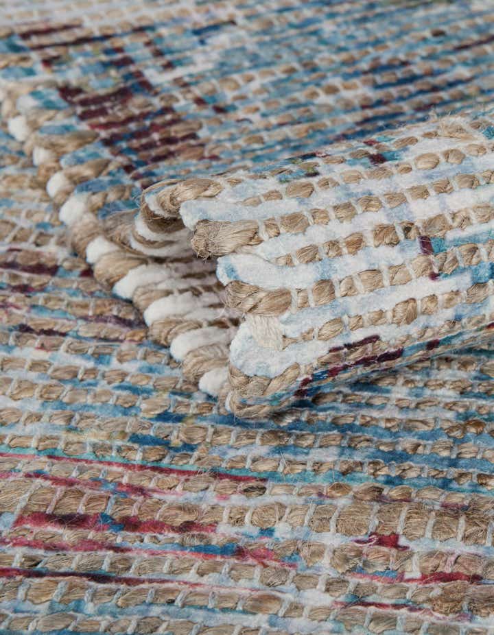 60cm x 95cm Handgewebt Chenille Jute Teppich
