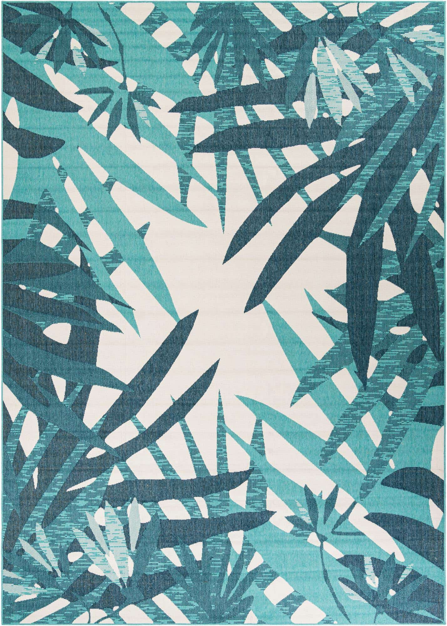 10' x 14' 2 Easy-Clean Botanical Indoor / Outdoor Rug