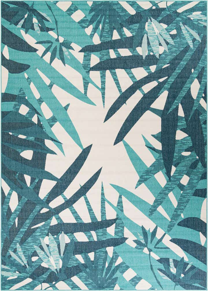 10' x 14' 2 Easy-Clean Botanical Indoor / Outdoor Rug