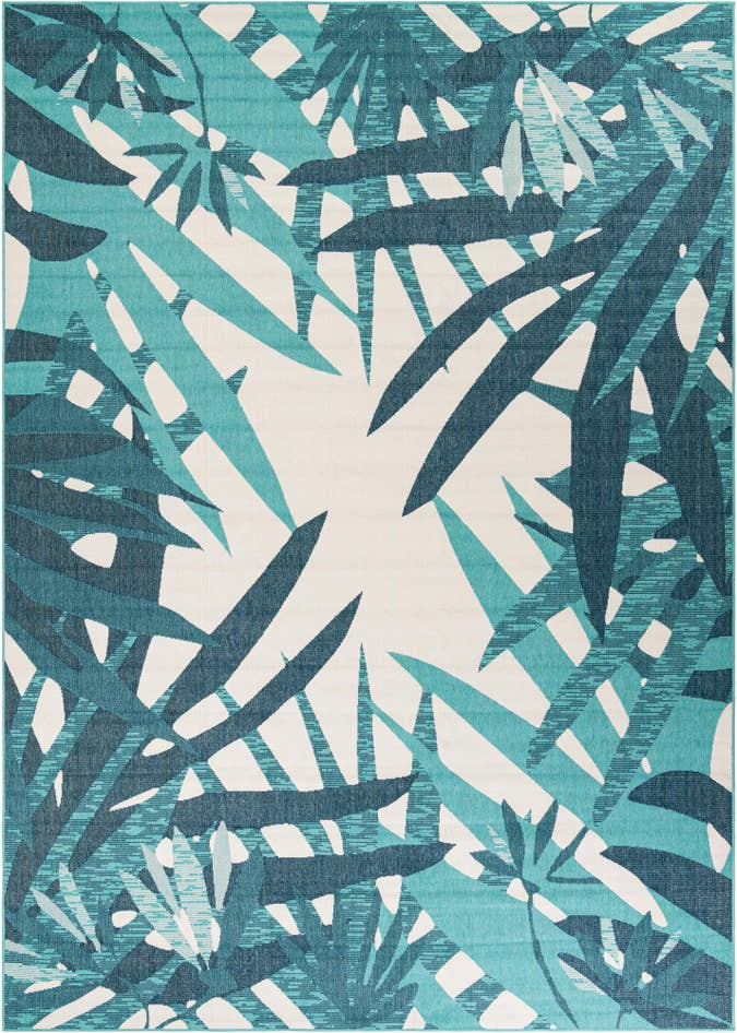Detail image of 10' x 14' 2 Easy-Clean Botanical Indoor / Outdoor Rug