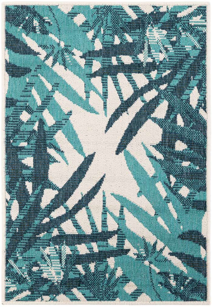 2' x 3' Easy-Clean Botanical Indoor / Outdoor Rug