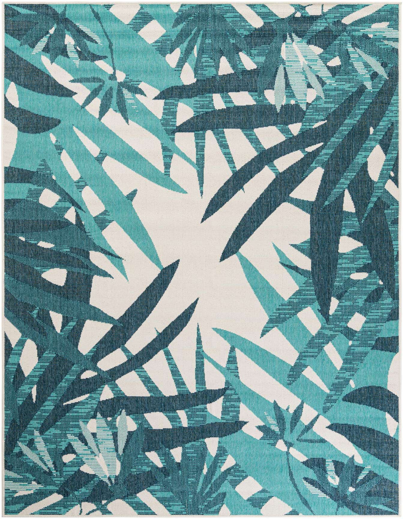 6' x 9' Easy-Clean Botanical Indoor / Outdoor Rug
