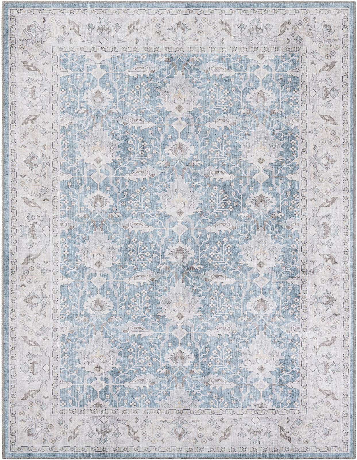 5' 1 x 8' Washable Timeless Rug