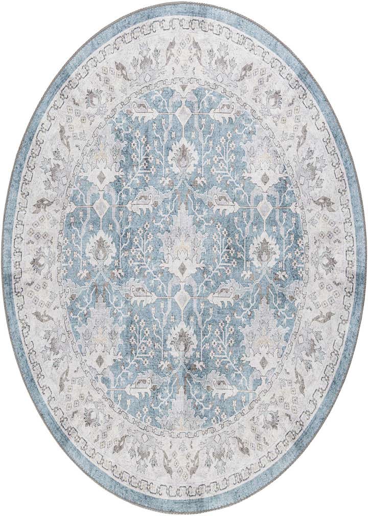 5' 1 x 5' 1 Washable Timeless Round Rug
