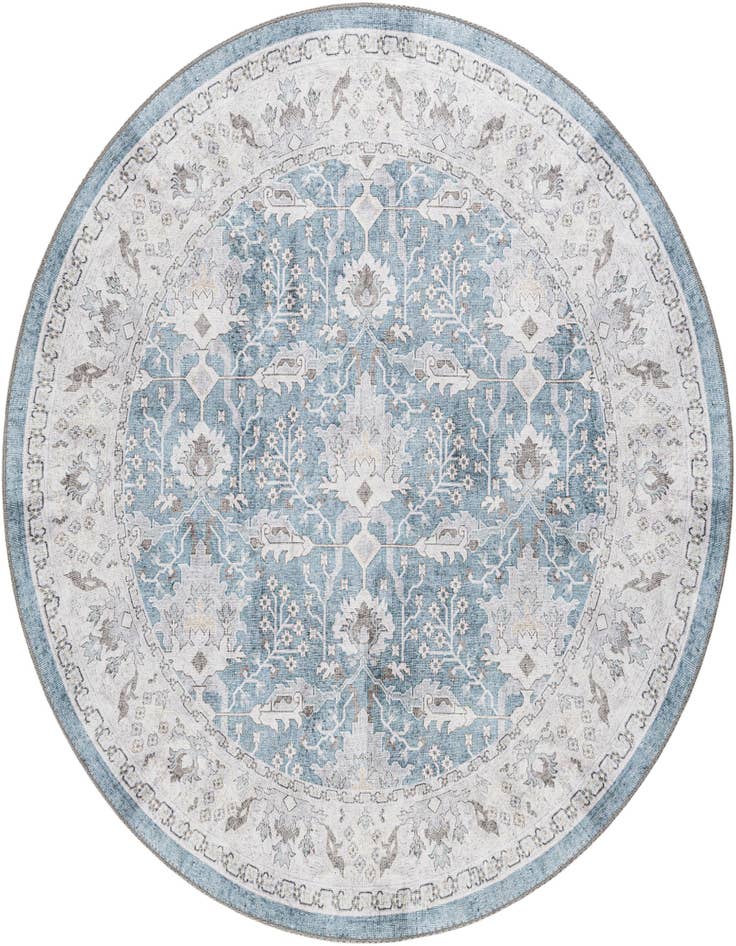 Detail image of 5' 1 x 5' 1 Washable Timeless Round Rug