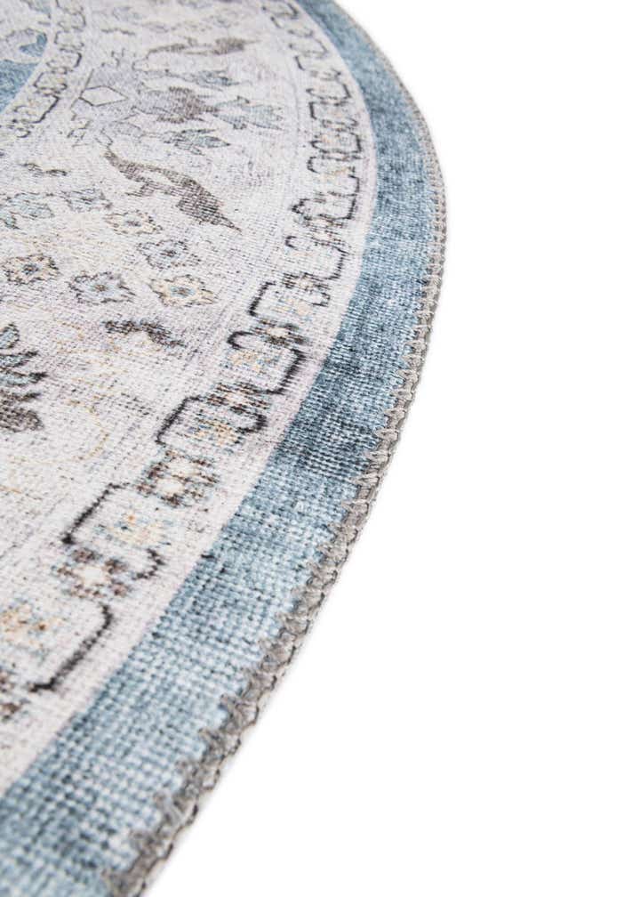 5' 1 x 5' 1 Washable Timeless Round Rug