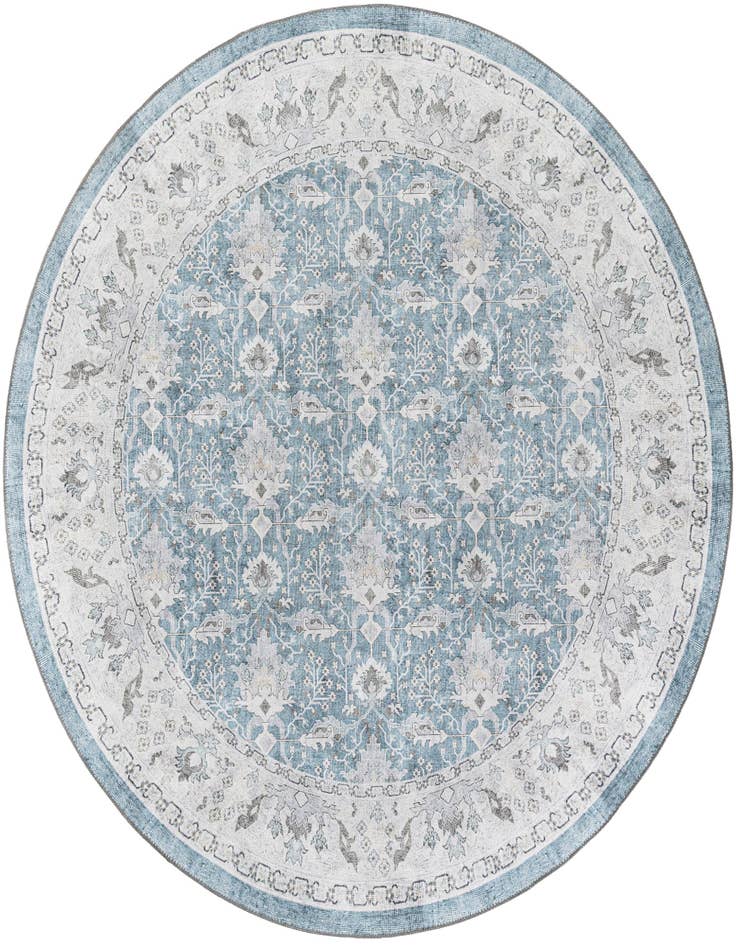Detail image of 7' 10 x 7' 10 Washable Timeless Round Rug
